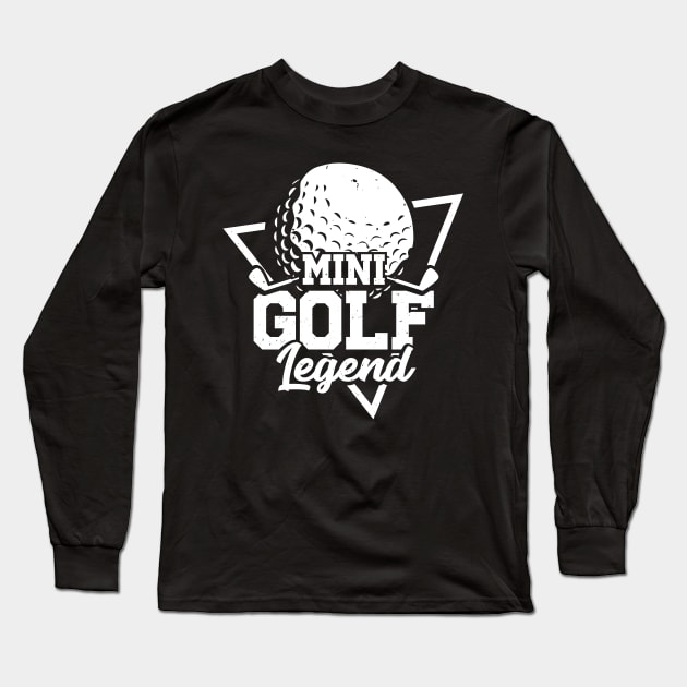 Mini Golf Legend Long Sleeve T-Shirt by Dolde08